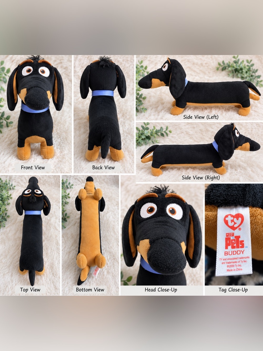 TY Secret Life of Pets Buddy Dachshund Dog Plush 18”